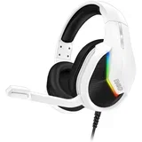 CHP-3595-WH - LED RGB gejmerske žične slušalice sa mikrofonom bele/crne