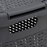 XXXL FIVE KOŠARA ZA RUBLJE S POKLOPCEM, 60L PP TAMNOSIVA | shoptok.hr