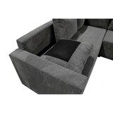 P & B SEDEŽNA GARNITURA, rebrasti žamet temno siva | Shoptok.si