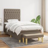 The Living Store Box spring postelja z vzmetnico taupe 90x200 cm blago - Box Spring Postelja, (21514840) | Shoptok.si