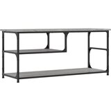TV ormarić boja hrasta 100x38x46,5 cm konstruirano drvo i čelik | shoptok.hr