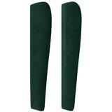  Uzglavlje s ušima tamnozeleno 83 x 23 x 118/128 cm baršunasto | shoptok.hr