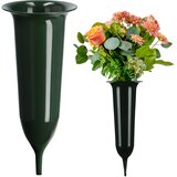 KADAX Vaza/steklenica za pokopališki nagrobnik 23 cm nagrobnik za rože zelena, (5000353459) Cene