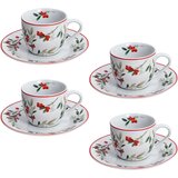 Tognana Set od 4 šolje za čaj Poema Hollyberry, Sa tacnama, 18 cl, Šareni | Eponuda.com