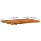 Vrh za kupaonski ormarić od bagremovog drva 80x52x3 8 cm | shoptok.hr