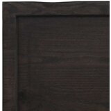 Stolna Mizna plošča temno siva 120x40x4 cm obdelana trdna hrastovina, (20979150) | Shoptok.si