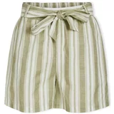 Vila Kratke hlače & Bermuda Etni Shorts - Egret/Oil Green Bež