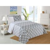 My House Bijeli/sivi prošiven set navlake za poplun i jastučnice 140x220 cm Casilla – | shoptok.hr