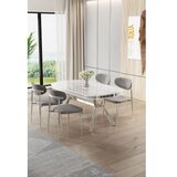 Hanah home trpezarijski set, 5 dijelova, siva | Eponuda.ba