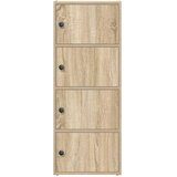  Regal za knjige boja hrasta 40x24x102 cm od konstruiranog drva | shoptok.hr
