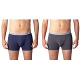 Bellinda ULTRA RESIST BOXER 2x - Double pack of cotton boxer shorts - grey - blue | shoptok.hr