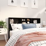 Uzglavlje s ormarićem crno 180 x 19 x 103,5 cm | shoptok.hr