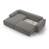 Micadoni Svetlo siva raztegljiva kotna sedežna garnitura iz tkanine bouclé (levi kot) Jodie – Home | Shoptok.si