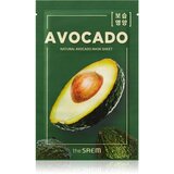 The Saem Natural Mask Sheet Avocado Sheet maska s visoko hidratantnim i hranjivim učinkom 21 ml Cijene