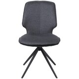 Novel stol, kovina, tekstil siva, temno siva | Shoptok.si