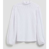 Marisse White Turtleneck Blouse With Puffed Sleeves | Eponuda.ba