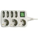  Podaljšek 1,5 m / 7 vtičnic / s stikalom / sivi / PVC / 1 mm2 Cene