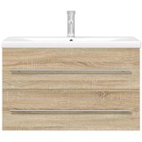 vidaXL 2-dijelni set kupaonskog namještaja boja hrasta sonome drveni | shoptok.hr