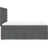  Krevet s oprugama i madracem tamnosivi 140x190 cm od tkanine | shoptok.hr