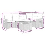 vidaXL 6-dijelni set vrtnih sofa od poliratana s jastucima sivi | shoptok.hr