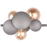 Trio Select Siva/zlata stenska svetilka Bubble – | Shoptok.si