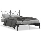 vidaXL Metalni okvir za krevet s uzglavljem crni 120x190 cm | shoptok.hr