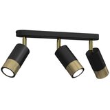  Stropni reflektor LINK 3xGU10/8W/230V, crna/mesing | Eponuda.com