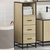 vidaXL Kopalniška omarica sonoma hrast 35x37,5x100 cm inženirski les | Shoptok.si