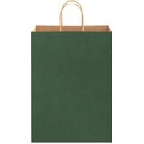  Papirnate vrećice 250 kom s ručkama zelene 32x17x44 cm | shoptok.hr
