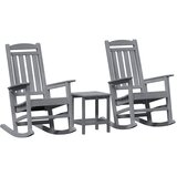  Ljuljačka 3 pcs Svijetlo siva Polietilen | shoptok.hr