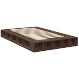 vidaXL Posteljni okvir rjav hrast 120x190 cm inženirski les, (21216093) | Shoptok.si