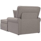  Ležaljka s suknjom s jastukom 3 pcs Sivo-smeđa tkanina | shoptok.hr