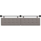  Držeće uzglavlje Zidne Sivo-smeđa 210 x 55 x 5 cm tkanina - Sivo-smeđa 200 cm bez LED | shoptok.hr