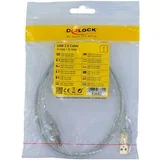 kabel usb a-b 1m dvojno oklopljen transparent 83892