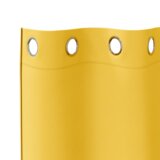 vidaXL Zavese z zavesami 2 pcs gorčično rumena 245 x 140 cm Poliester | Shoptok.si