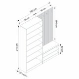 Woody Fashion noah - 8301 walnut hall stand | ePonuda.com