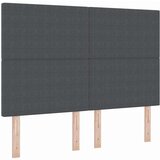  LED Box Spring Krevet Tamno siva i bijela 160 x 200 cm | shoptok.hr