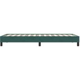 Box Spring Postelja brez vzmetnice Temno zelena 80x210 cm Žamet, (21791754) | Shoptok.si