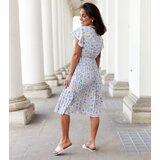 UR/CEO White pleated floral dress Ottavio | ePonuda.com