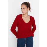 Trendyol Red V Neck Knitwear Sweater | shoptok.hr