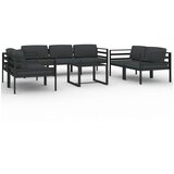  8-dijelna vrtna garnitura s jastucima aluminijska antracit | shoptok.hr