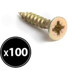 Handy Vijak za iverne plošče - rumen - 3 x 16 mm - 100 kosov / paket Cene