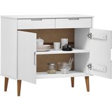  Komoda MOLDE bijela 90 x 40 x 80 cm od masivne borovine | shoptok.hr