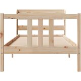 vidaXL Okvir kreveta s uzglavljem 75x190 cm od borovine | shoptok.hr