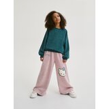 Reserved hlače wide leg hello kitty - roza | Shoptok.si