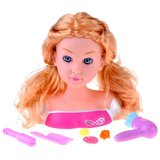  PLAVA LUTKA 20 cm glava za češljanje s frizerskim priborom ZA5837 | shoptok.hr