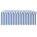 Tenda na ručno uvlačenje s roletom 3 x 2,5 m plavo-bijela | Eponuda.ba