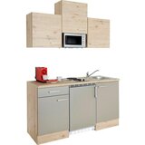 Flex-Well Mini Kuhinjski Blok Z Aparati Riva, Barva Šampanjca, Hrast | Shoptok.si