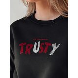 DStreet Bluza damska oversize z haftem SOFTRUS czarna | Shoptok.si