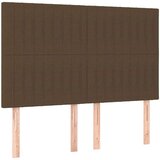  Box spring postelja z vzmetnico temno rjava 140x200 cm blago, (20896967) | Shoptok.si